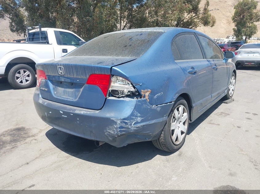 2007 HONDA CIVIC VIN 1HGFA16567L008615 nuotrauka 4