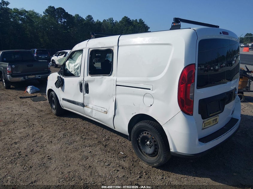 Vin: zfberfbtxg6c72333, lot: 46009610, ram promaster city tradesman slt 20163