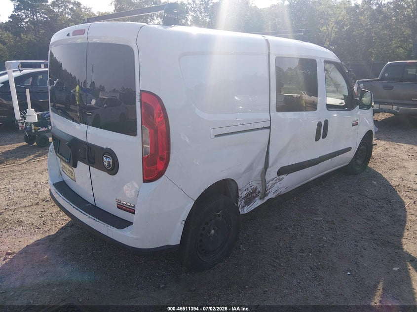 Vin: zfberfbtxg6c72333, lot: 46009610, ram promaster city tradesman slt 20164