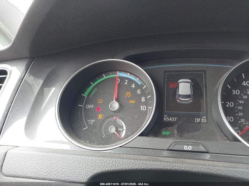 2019 Volkswagen E-Golf Se VIN: WVWKR7AU3KW902408 Lot: 45511419