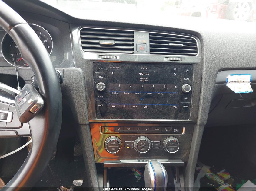 2019 Volkswagen E-Golf Se VIN: WVWKR7AU3KW902408 Lot: 45511419