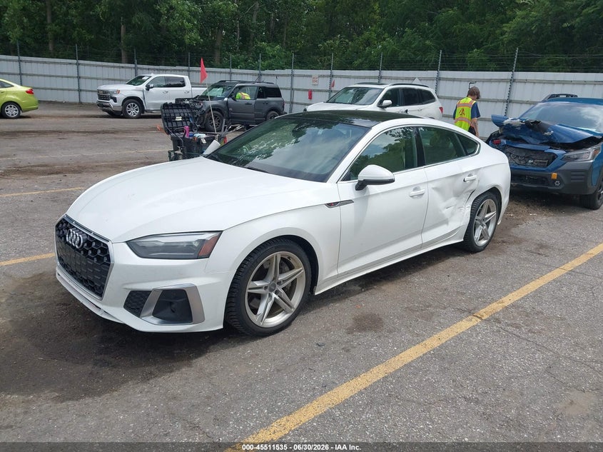 Vin: waudacf57ma016003, lot: 46009751, audi a5 sportback premium 45 tfsi quattro s tronic 20212