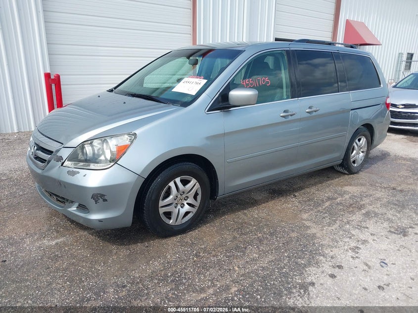 2007 Honda Odyssey, Звичайний знос, IAAI, VIN 5FNRL38437B100872 — фото 2
