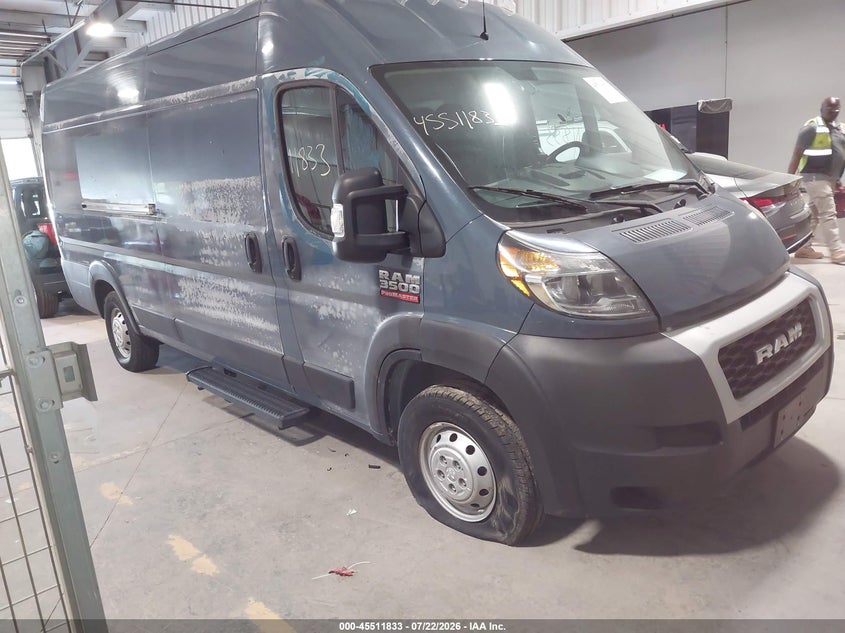 Vin: 3c6urvjg8ke553707, lot: 46010048, ram promaster 3500 cargo van high roof 159 wb ext 2019 img_1