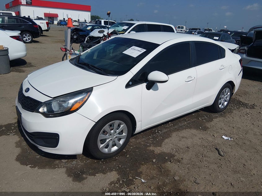 Vin: knadm4a39e6327603, lot: 46010211, kia rio lx 20142
