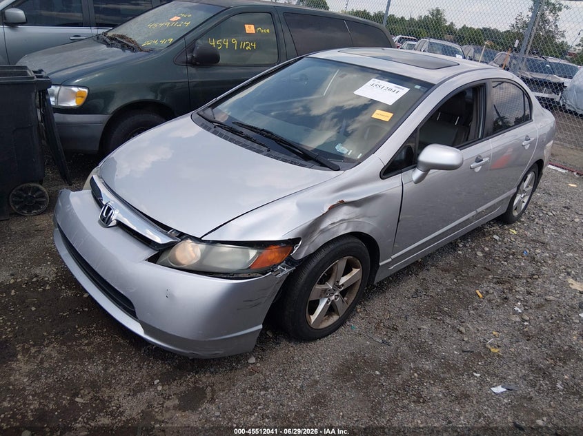 2008 Honda Civic, Обычный износ, IAAI, VIN 2HGFA16908H329485 — фото 2