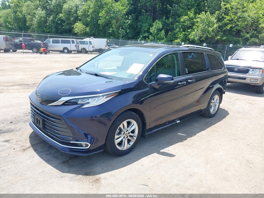 2023 Toyota Sienna Limited, Left Rear, IAAI, VIN 5TDZSKFC9PS085930 — photo 2