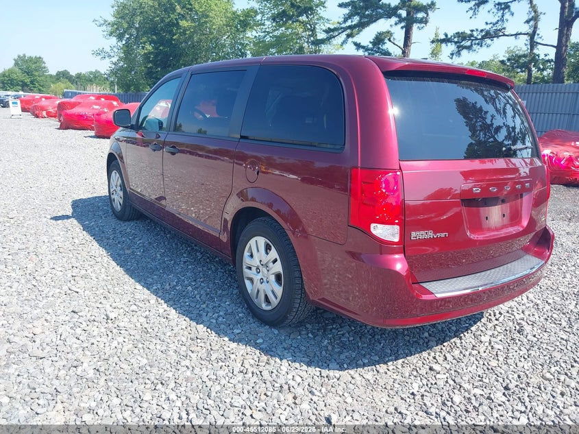 Vin: 2c4rdgbg7kr509171, lot: 46010301, dodge grand caravan se 20193