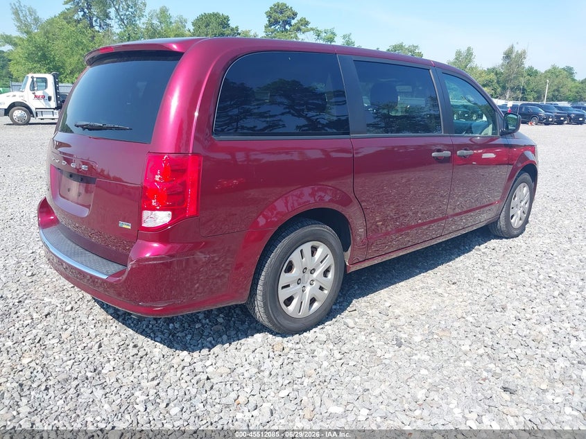 Vin: 2c4rdgbg7kr509171, lot: 46010301, dodge grand caravan se 20194