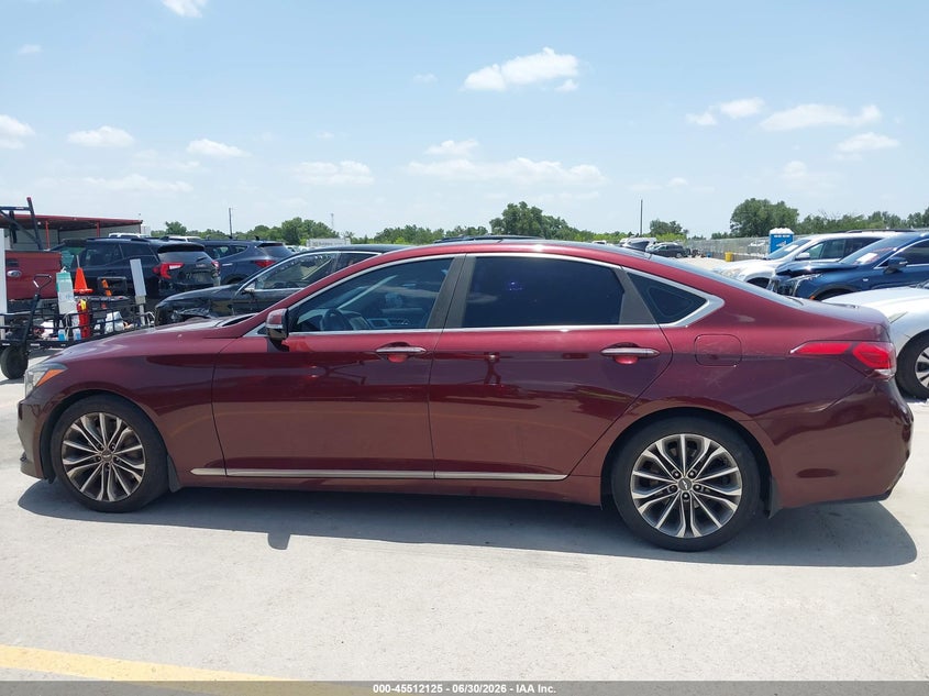 2016 Hyundai Genesis 3.8 VIN: KMHGN4JEXGU107539 Lot: 45512125