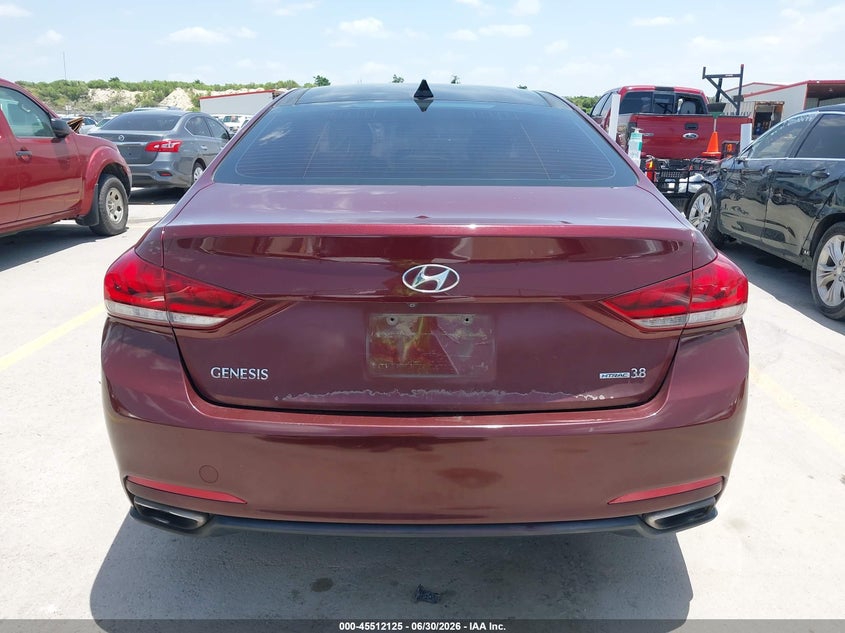 2016 Hyundai Genesis 3.8 VIN: KMHGN4JEXGU107539 Lot: 45512125