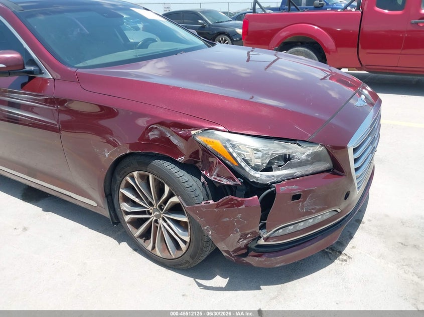 2016 Hyundai Genesis 3.8 VIN: KMHGN4JEXGU107539 Lot: 45512125