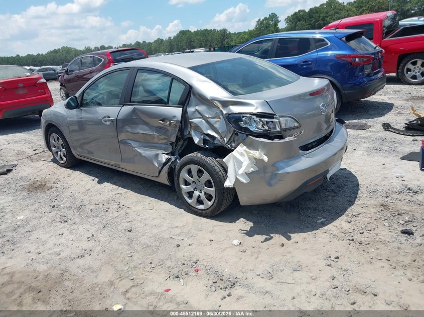 Vin: jm1bl1uf3b1373065, lot: 46010385, mazda mazda3 i sport 20113