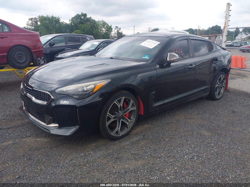 Vin: knae45lc5j6028529, lot: 46010452, kia stinger gt1 20182