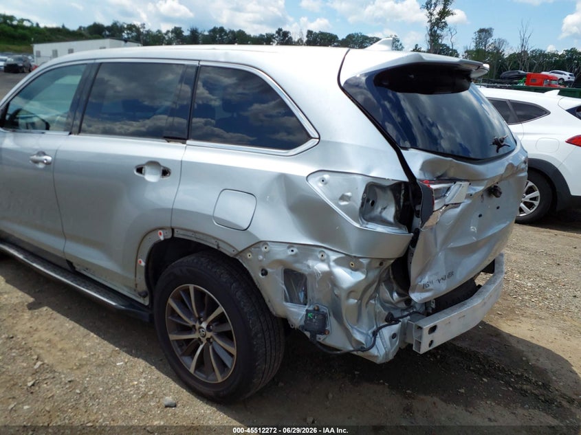 2019 Toyota Highlander Xle VIN: 5TDJZRFH0KS600772 Lot: 45512272
