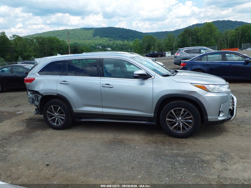 2019 Toyota Highlander Xle VIN: 5TDJZRFH0KS600772 Lot: 45512272
