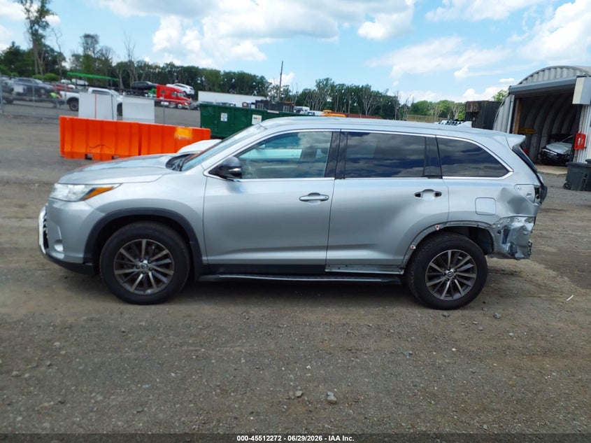 2019 Toyota Highlander Xle VIN: 5TDJZRFH0KS600772 Lot: 45512272