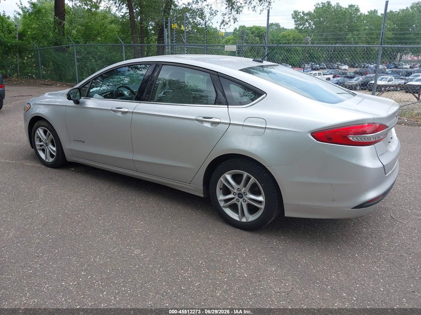 Vin: 3fa6p0uu4jr271640, lot: 46010489, ford fusion hybrid s 20183
