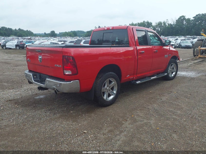 Vin: 1c6rr7gt0hs720752, lot: 46010525, ram 1500 big horn  4x4 6'4 box 20174