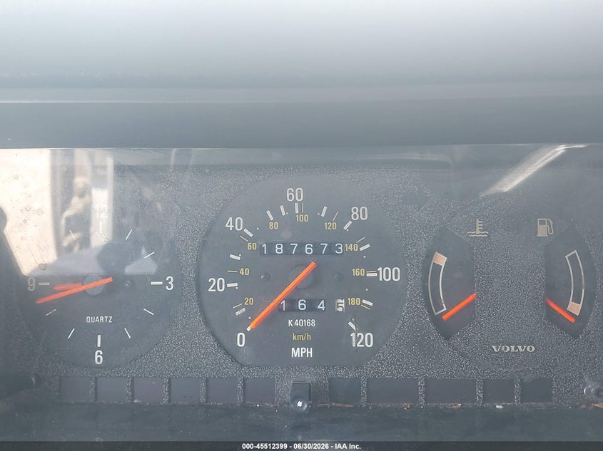 1992 Volvo 240 Gl VIN: YV1AS880XN1460442 Lot: 45512399