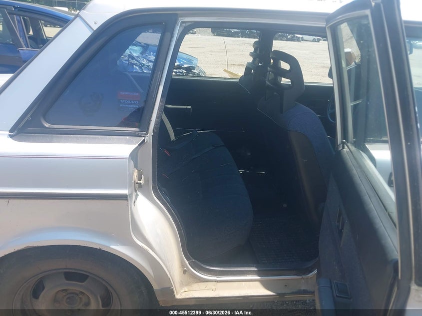 1992 Volvo 240 Gl VIN: YV1AS880XN1460442 Lot: 45512399