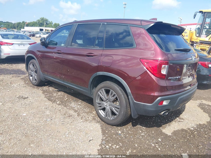 Vin: 5fnyf8h59lb009642, lot: 46010622, honda passport awd ex-l 20203