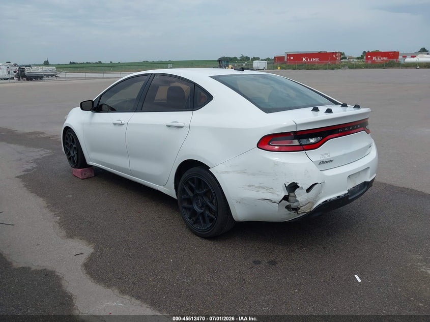 Vin: 1c3cdfbb6fd172722, lot: 46010686, dodge dart sxt 20153