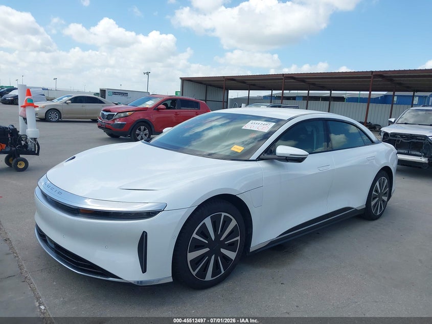 Vin: 50ea1tea9sa017571, lot: 46010713, lucid air touring 20252