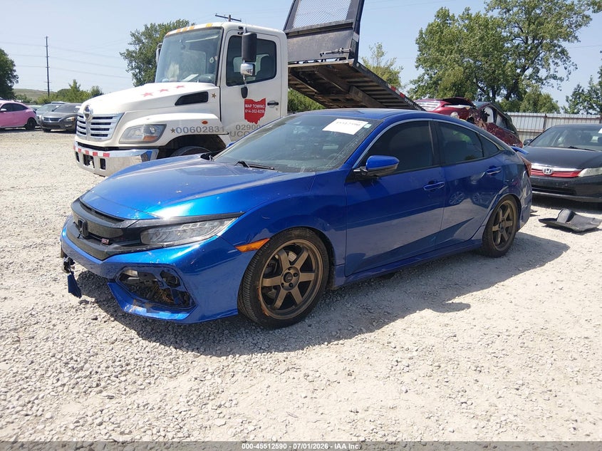 Vin: 2hgfc1e58lh708445, lot: 46010806, honda civic si sedan 20202