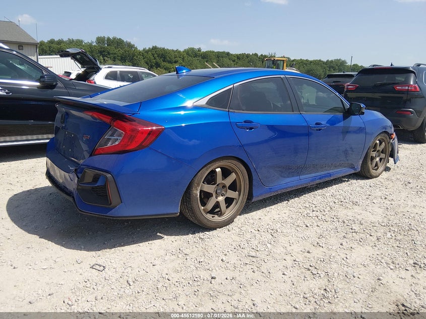 Vin: 2hgfc1e58lh708445, lot: 46010806, honda civic si sedan 20204