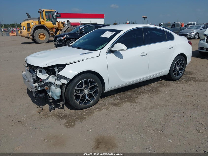 Vin: 2g4gl5ex2h9196707, lot: 46010814, buick regal turbo sport touring 20172