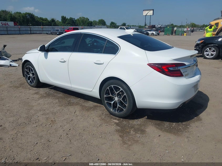 Vin: 2g4gl5ex2h9196707, lot: 46010814, buick regal turbo sport touring 20173