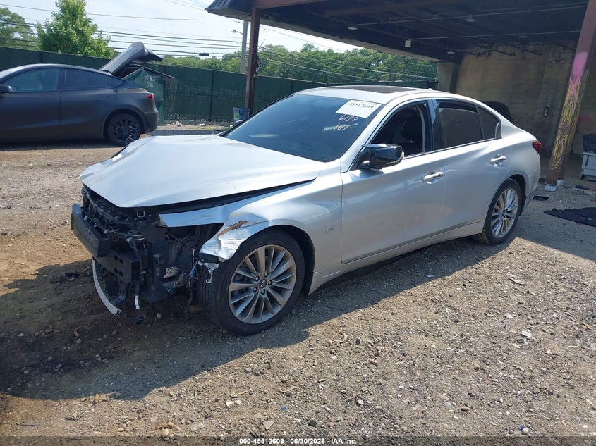 Vin: jn1ev7ar5jm436658, lot: 46010825, infiniti q50 3.0t luxe 20182