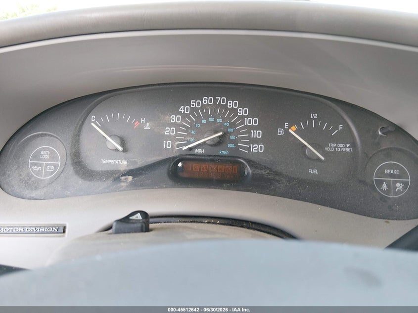2001 Buick Century Custom VIN: 2G4WS52J611317578 Lot: 45512642