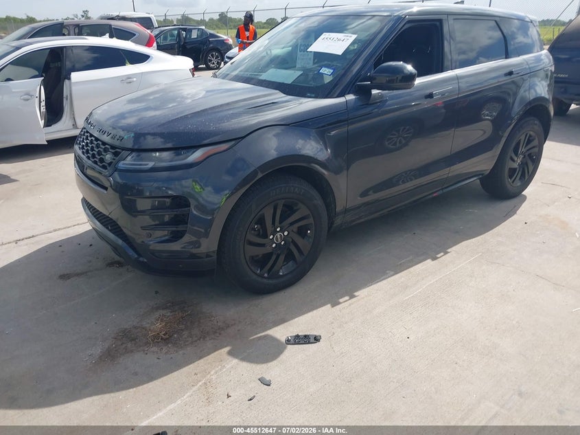 Vin: salzt2fx4nh165453, lot: 46010863, land rover range rover evoque r-dynamic s 20222