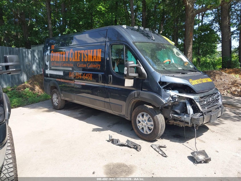 Vin: 3c6lrvdg0te183961, lot: 46010873, ram promaster 2500 slt+ high roof 159 wb 2026 img_1