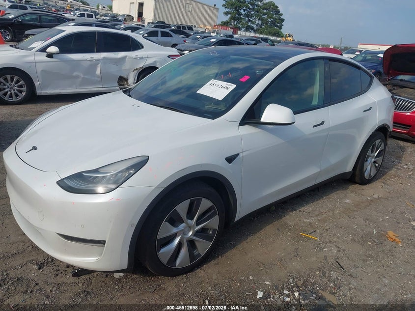 Vin: 5yjygdee7mf203615, lot: 46010914, tesla model y long range dual motor all-wheel drive 20212