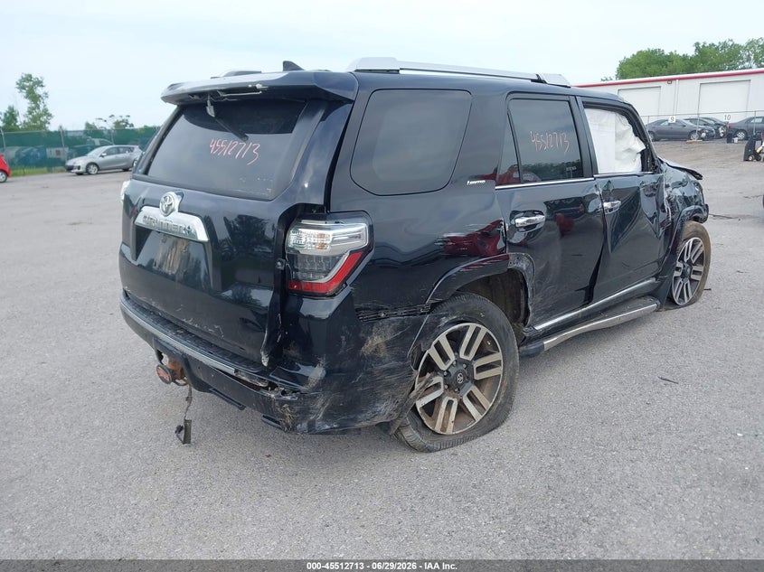Vin: jtebu5jr4h5445181, lot: 46010929, toyota 4runner limited 20174