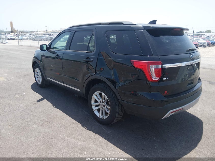 Vin: 1fm5k7d88hgb90959, lot: 46010959, ford explorer xlt 20173