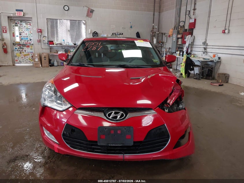 2013 Hyundai Veloster Base W/Black VIN: KMHTC6AD5DU100033 Lot: 45512787