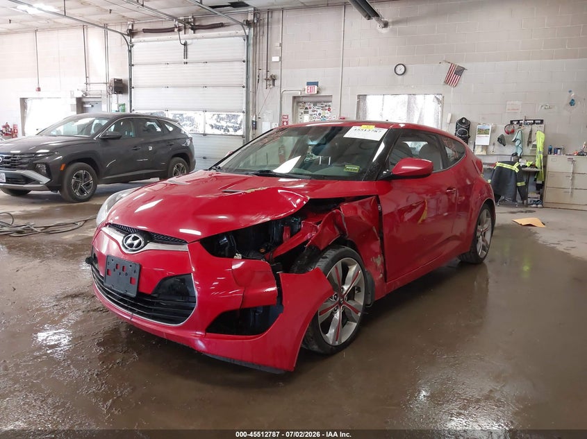 2013 Hyundai Veloster Base W/Black VIN: KMHTC6AD5DU100033 Lot: 45512787
