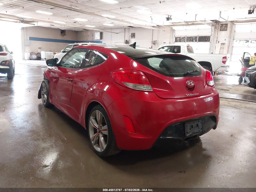 2013 Hyundai Veloster Base W/Black VIN: KMHTC6AD5DU100033 Lot: 45512787