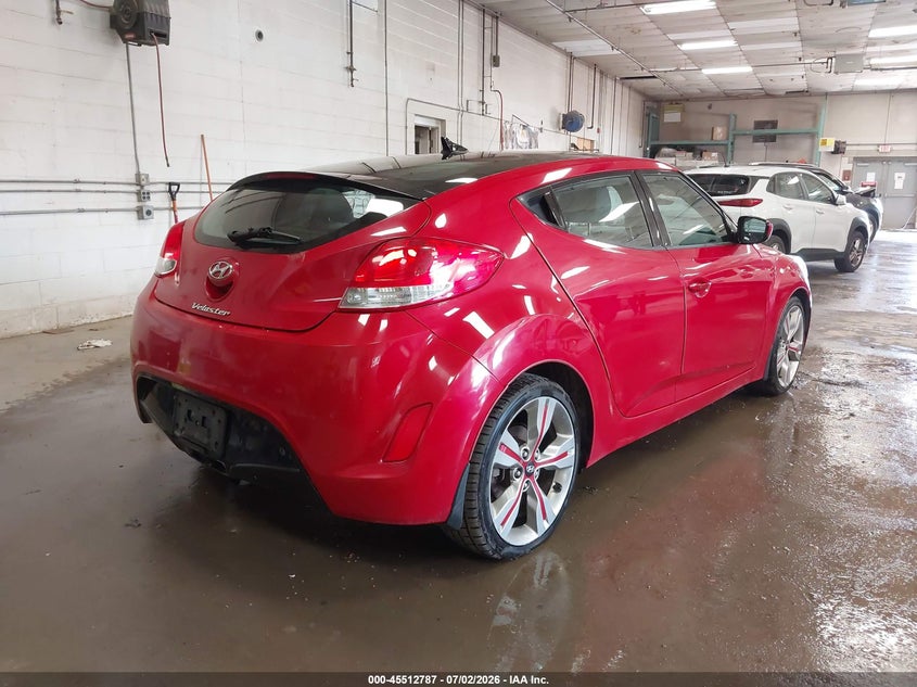 2013 Hyundai Veloster Base W/Black VIN: KMHTC6AD5DU100033 Lot: 45512787
