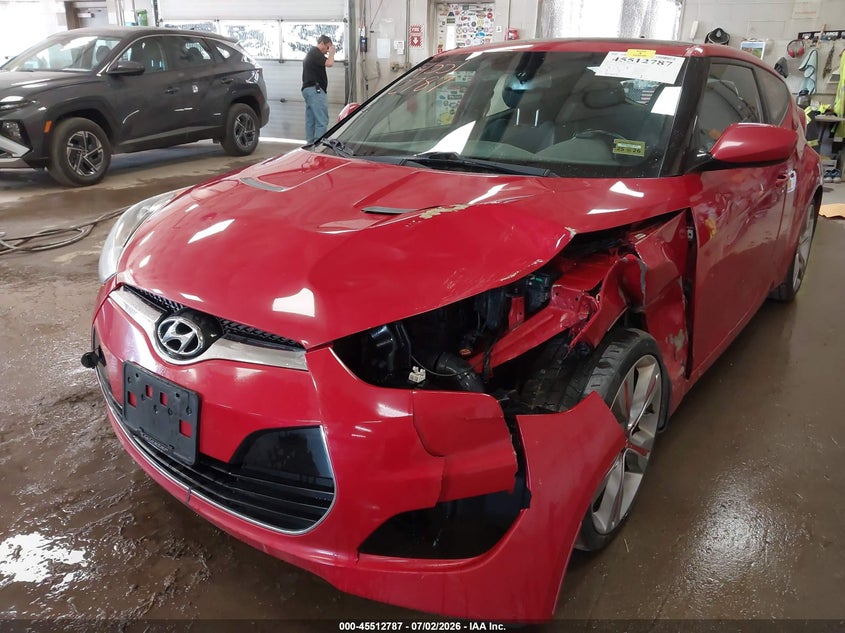 2013 Hyundai Veloster Base W/Black VIN: KMHTC6AD5DU100033 Lot: 45512787