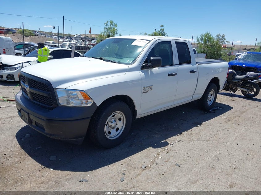 Vin: 1c6rr6fgxls160925, lot: 46011054, ram 1500 classic tradesman  4x2 6'4 box 20202