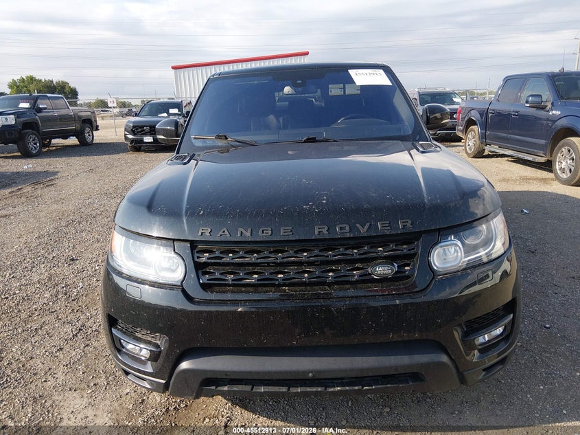 2016 Land Rover Range Rover Sport 3.0L V6 Supercharged Hse VIN: SALWR2VF3GA573593 Lot: 45512913