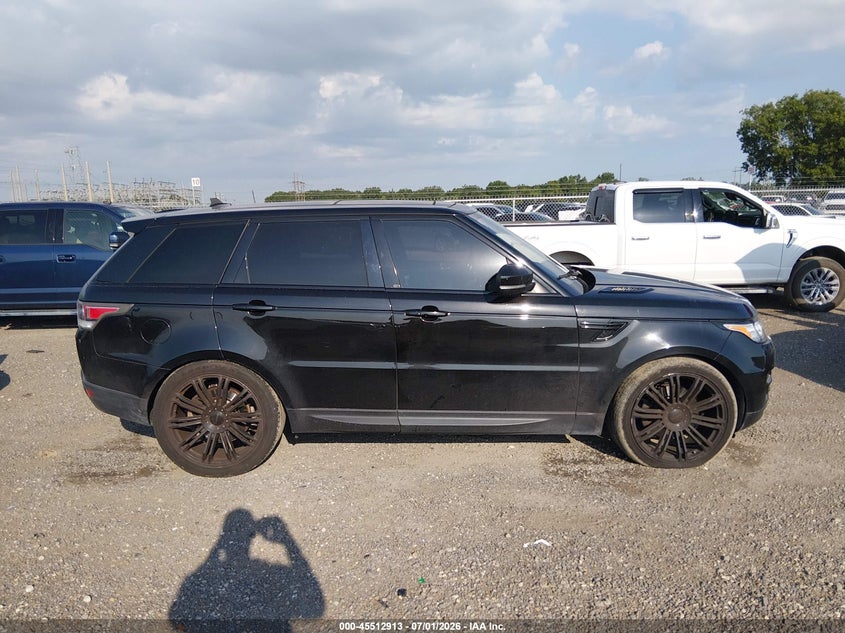 2016 Land Rover Range Rover Sport 3.0L V6 Supercharged Hse VIN: SALWR2VF3GA573593 Lot: 45512913