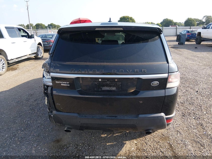 2016 Land Rover Range Rover Sport 3.0L V6 Supercharged Hse VIN: SALWR2VF3GA573593 Lot: 45512913