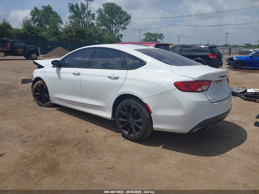 Vin: 1c3cccbb5fn751342, lot: 46011151, chrysler 200 s 20153