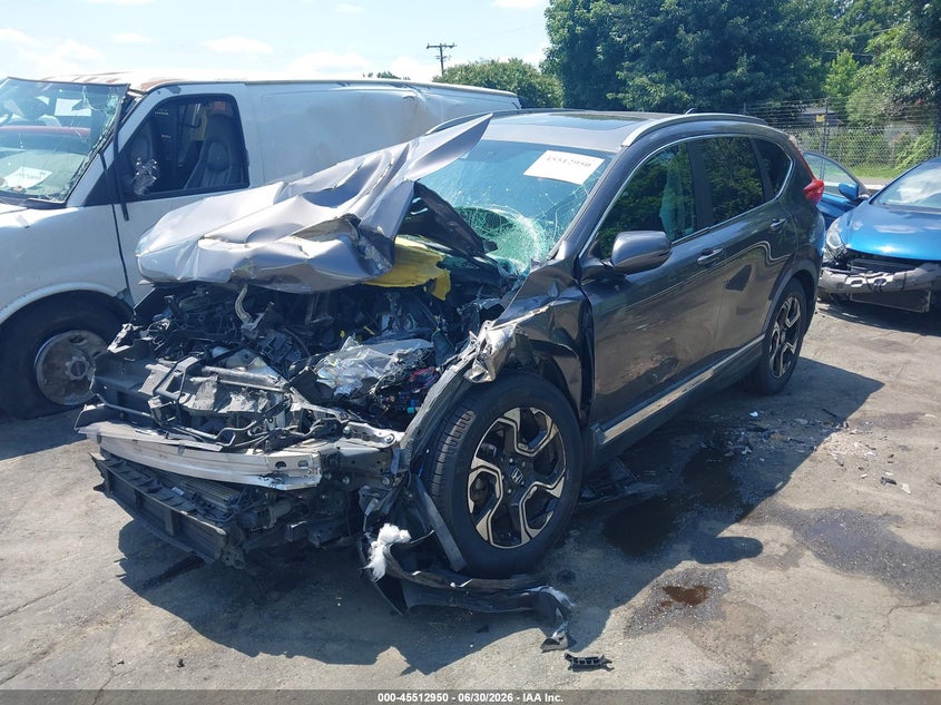 2019 Honda Cr-V Touring, Front End, IAAI, VIN JHLRW2H95KX014638 — photo 2